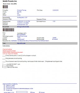 Work order software for creating work orders.